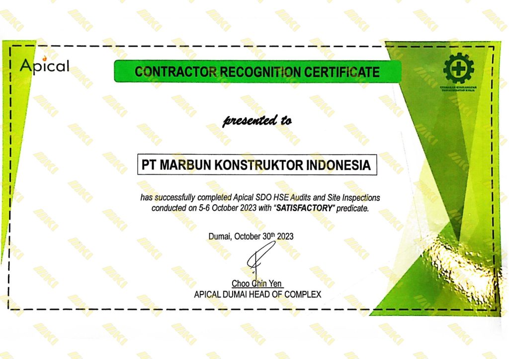 CONTRACTION RECOGNITION CERTIFICATE-APICAL2