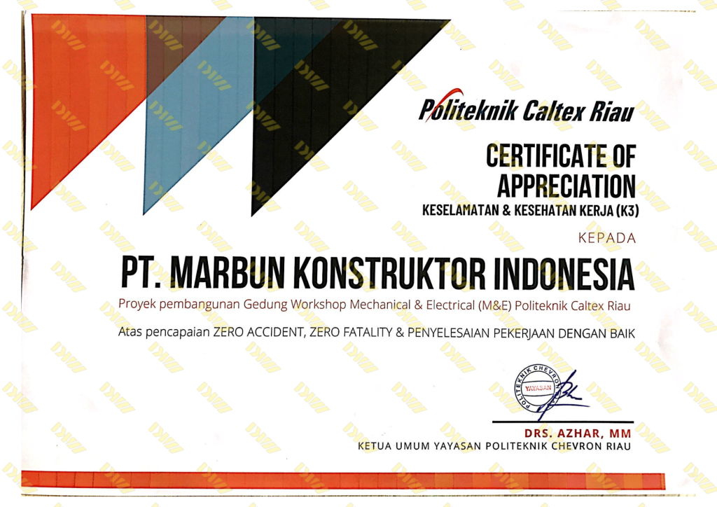 PENGHARGAAN PENCAPAIAN ZERO ACCIDENT DARI POLITEKNIK CALTEX RIAU (1)